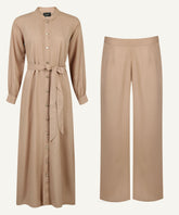 Beaver Button Down Dress Matching Set