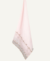 Crystal Pink Embellished Satin Hijab