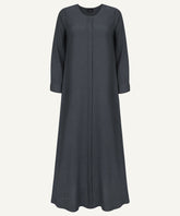 Charcoal Front Button Down Abaya