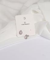 Soft Pink Teardrop Stud Earrings
