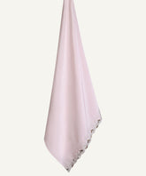 Pastel Pink Embellished Satin Hijab