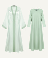 Sage Green Bell Sleeve Cardigan Set