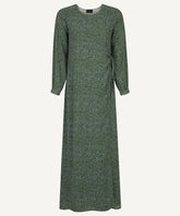 Olive Printed Wrap Maxi Dress