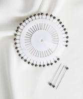 Metallic Grey Small Head Hijab Pins