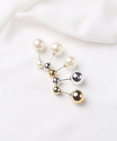Metallic Pearl Brooch Pins