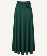 Jewel Green Flared Skirt