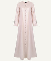 Light Pink Button Down Abaya