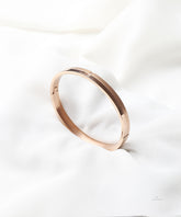 Rose Gold Duo Stone Bangle