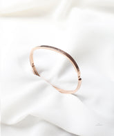 Rose Gold Geometric Pattern Bracelet