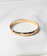 Gold Faceted Bangle