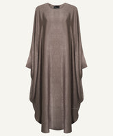 Mocha Brown Cuffed Sleeves Kaftan