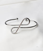 Silver Infinity Open Cuff Bracelet