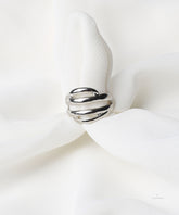 Silver Double Band Split Ring