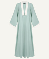 Sweet Mint Contrast Trim Cardigan