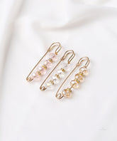 Crystal Bead Brooch Pin Set