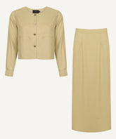 Golden Fleece Soft-Fit Jacket with Skirt Matching Set