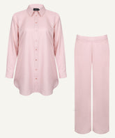 Blush Pink Button-Down Matching Set