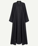 AYA Black Contrast Piping Abaya