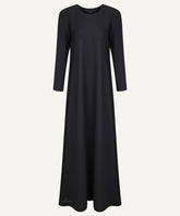 Black Full Sleeve Slip Dress