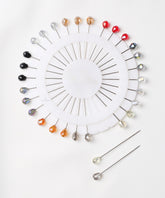 Multi Colored Rhinestone Head Hijab Pins