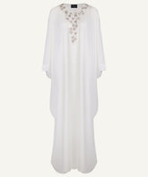 White Noorelle Kaftan