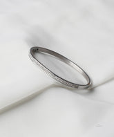 Silver Crystal Bangle