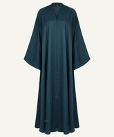 AYA Deep Teal Kimono Sleeve Button-Down Abaya