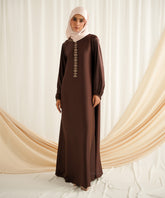 Chocolate Brown Backline Zinnar Dress