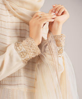 Pearl Embroidered Opal Glam Panel Dress