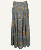 Ultimate Gray Pleated Flared Skirt
