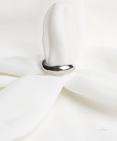 Silver Wave Dome Ring