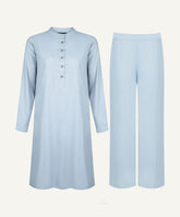 Chalk Blue Band Collar Set