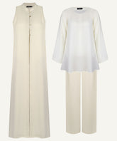 Oyster Halter Midi-Length Matching Set