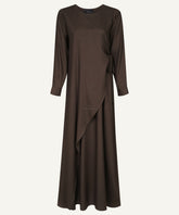 Chocolate Brown Wrap Dress