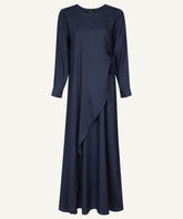 Navy Blue Wrap Dress