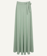 Sage Green Flared Skirt
