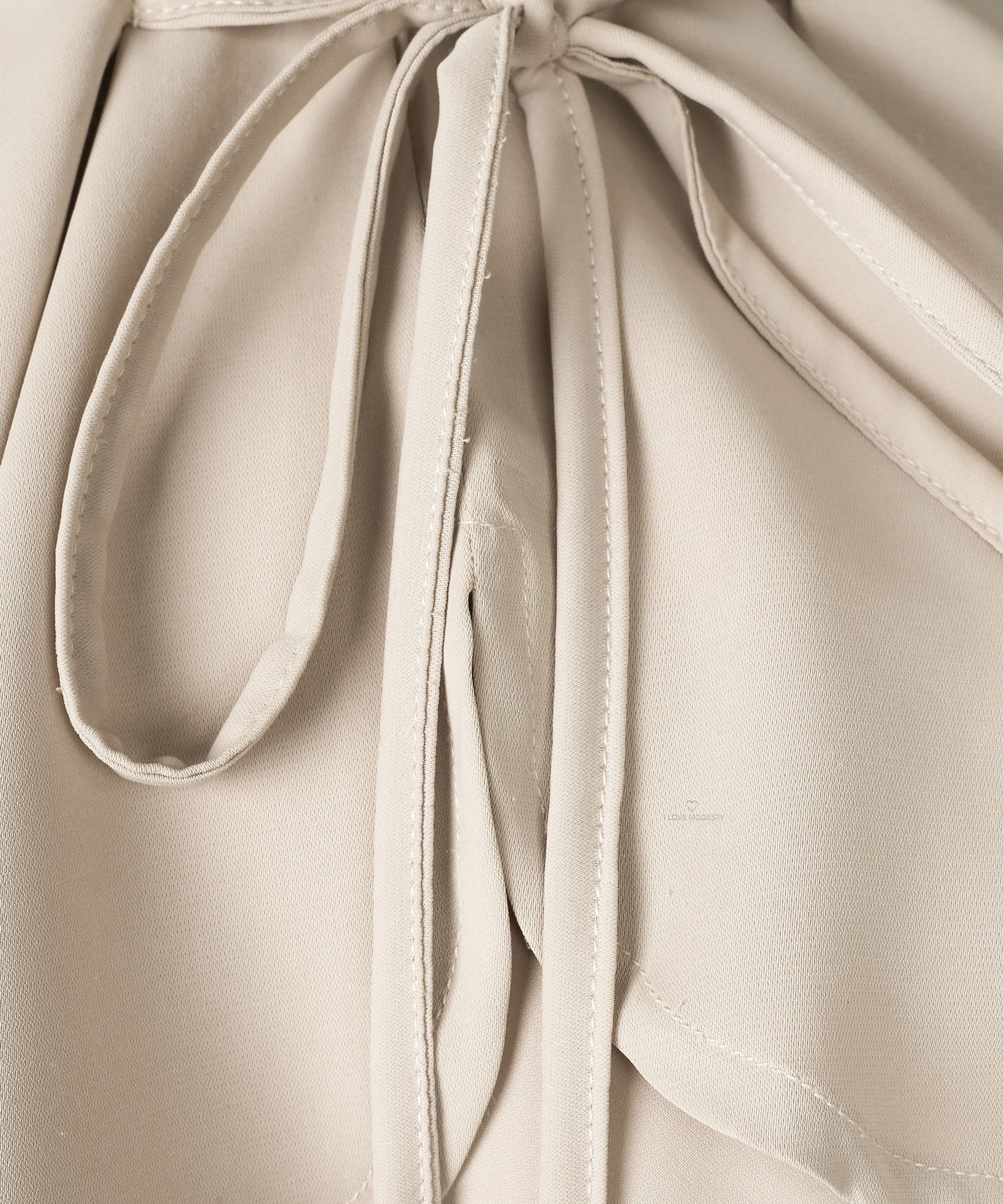 Creme Bell Sleeve Basic Blouse